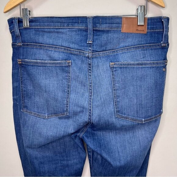 MADEWELL 9" High Rise Skinny Distressed  Jeans Size 32 - Picture 5 of 11